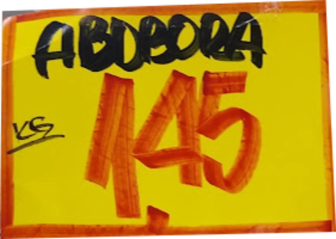 Cartaz de abóbora feito à mão, com pincel
